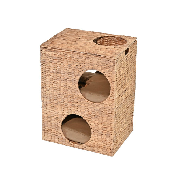 Jaxon Handwoven Cat Condo with 2 Cushions