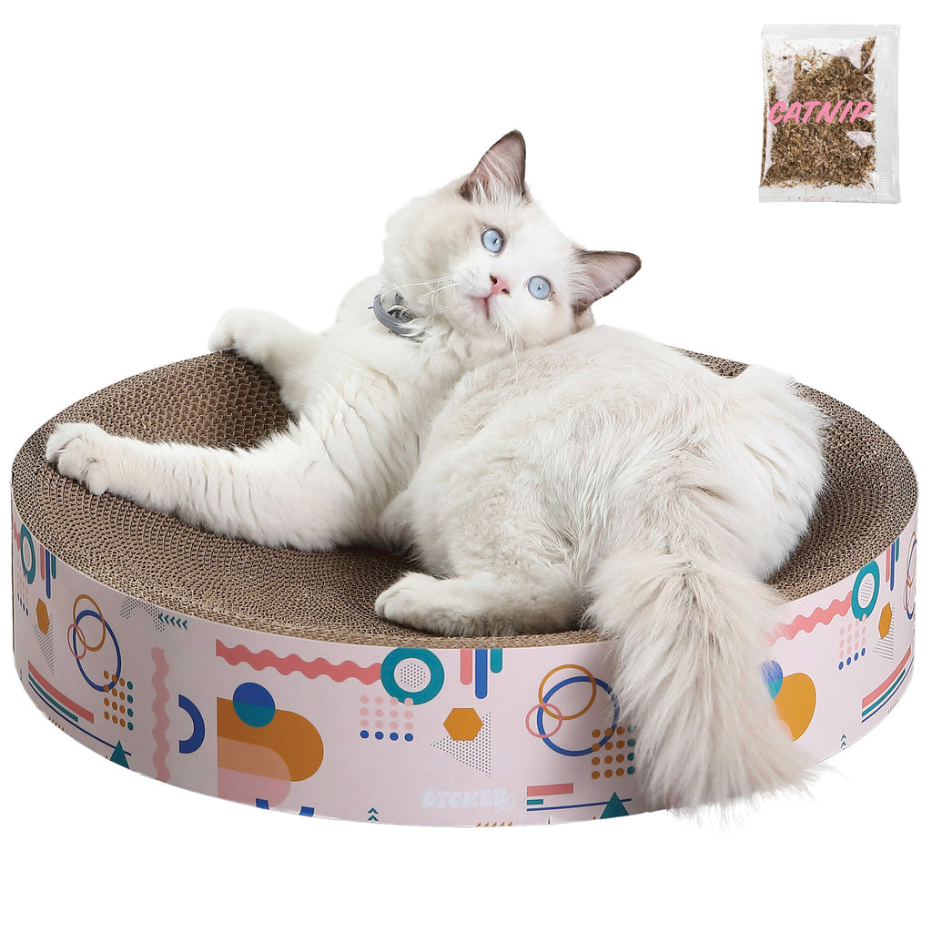 Nelson Round Bowl Cat Scratcher with Catnip