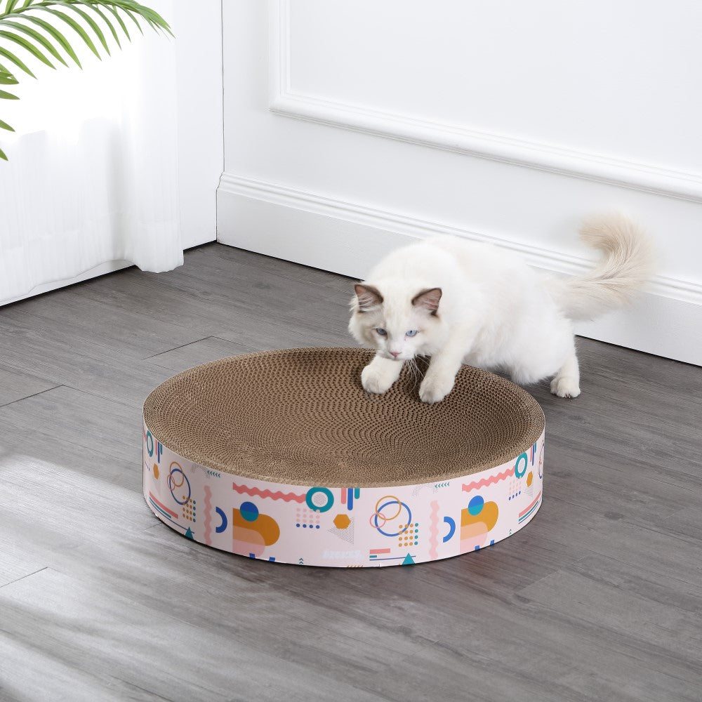 Nelson Round Bowl Cat Scratcher with Catnip