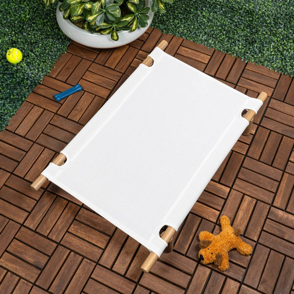Chester Wood Frame Elevated Outdoor Dog Bed