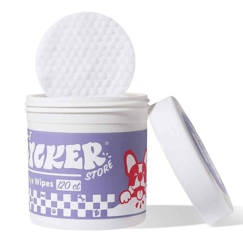 Dog Eye and Tear Stain Hypoallergenic Wipes with Extracts of Chamomile and Oat Kernel