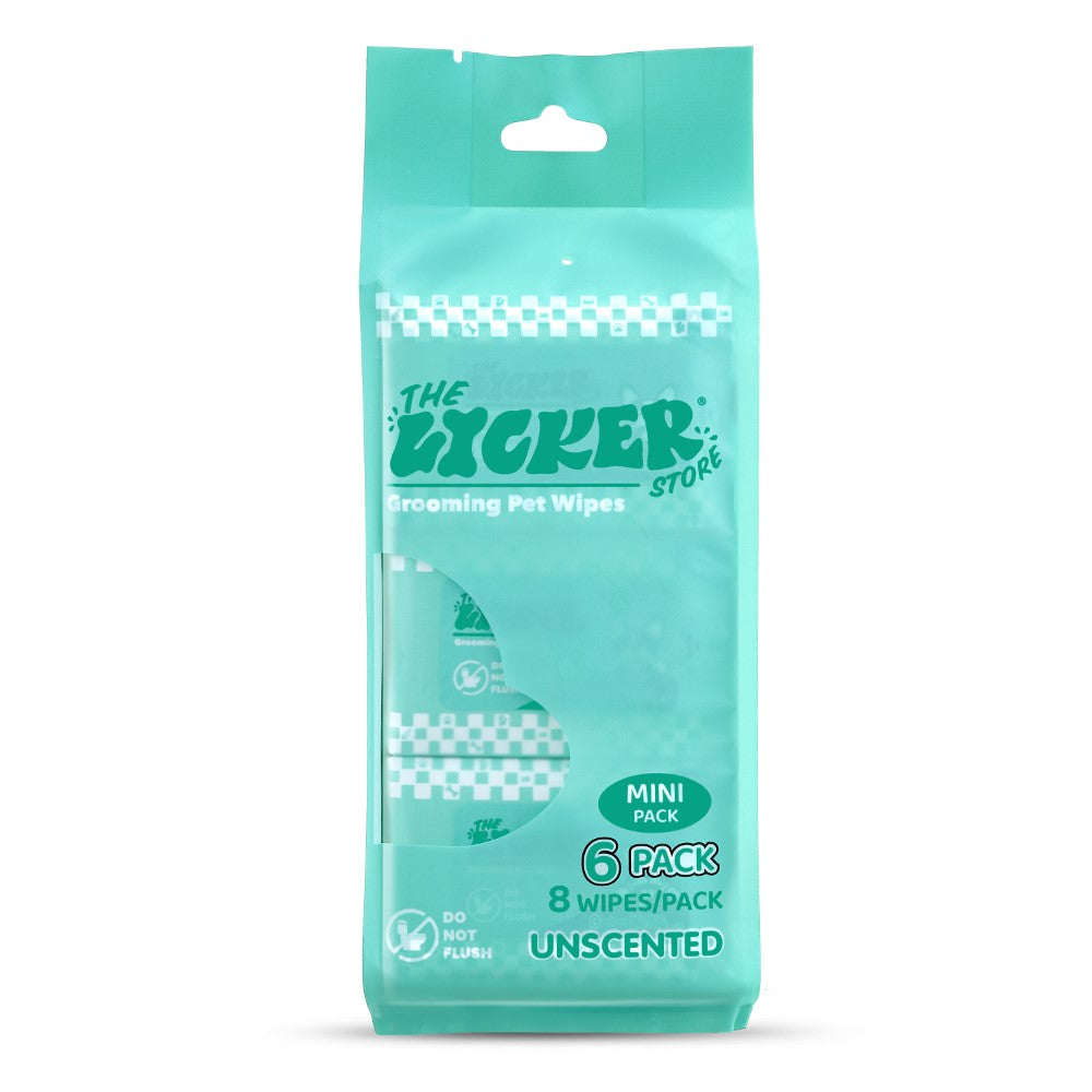 Mini Dog Body Hypoallergenic Wipes with Extracts of Aloe Vera Leaf, Chamomile, Shea Butter